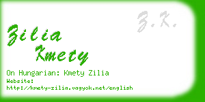 zilia kmety business card